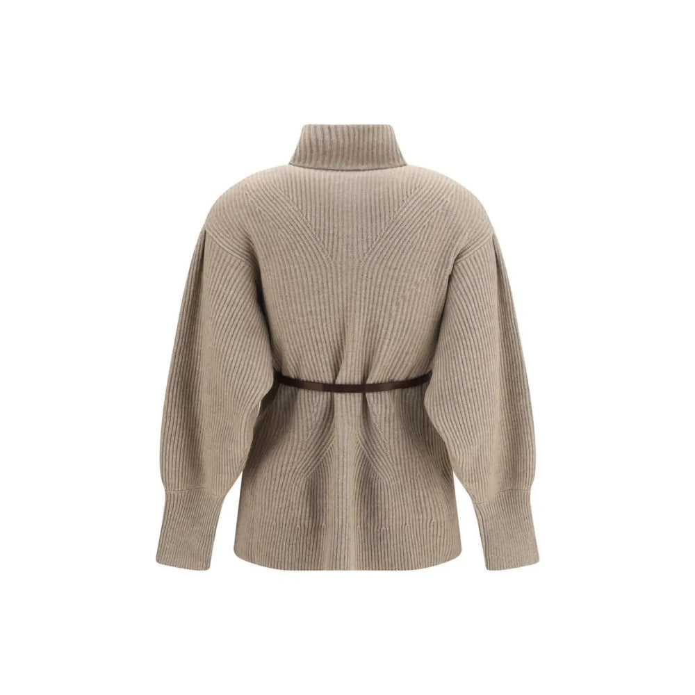 Brunello Cucinelli Beige Wool Oves Aries Cardigan