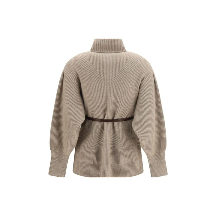Brunello Cucinelli Beige Wool Oves Aries Cardigan
