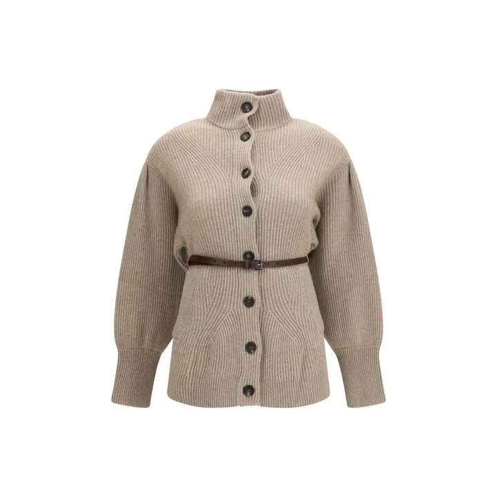 Brunello Cucinelli Beige Wool Oves Aries Cardigan