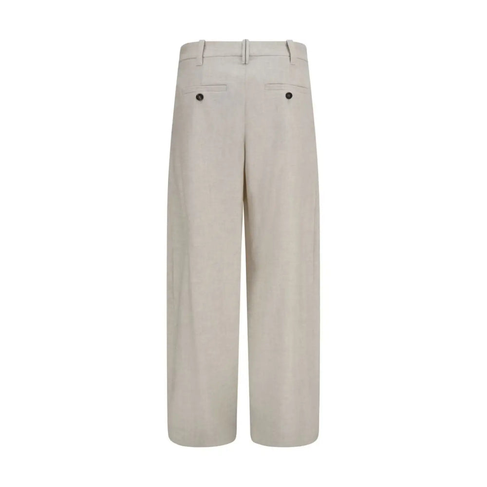 Brunello Cucinelli Beige Wool Oves Aries Dress Pants