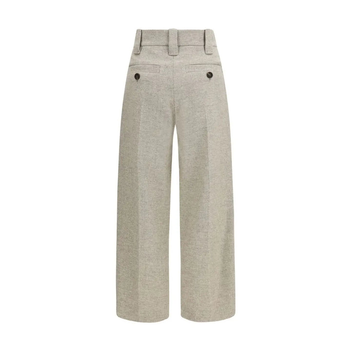 Brunello Cucinelli Beige Wool Oves Aries Dress Pants