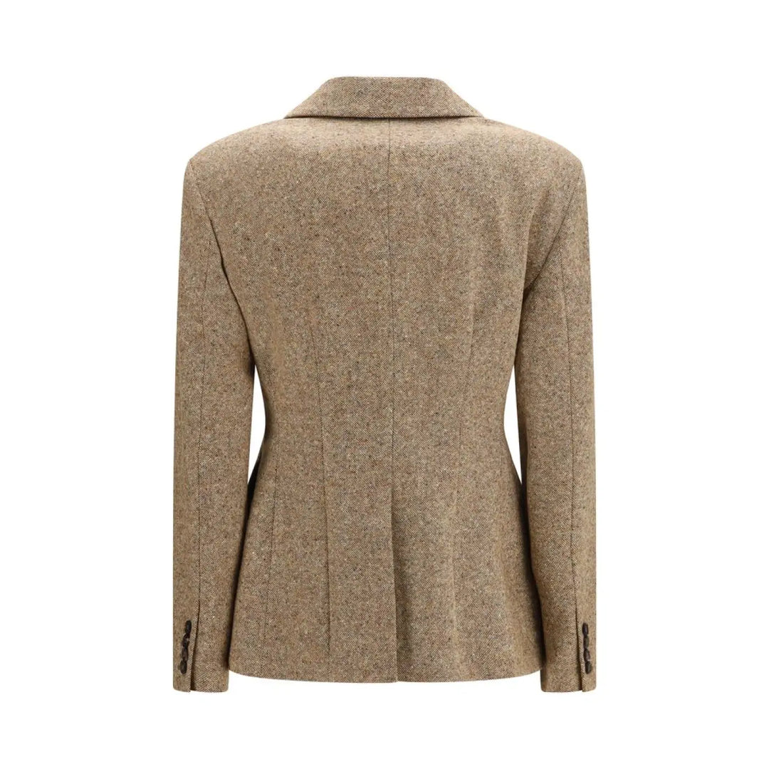 Brunello Cucinelli Beige Wool Oves Aries Full-length Jacket