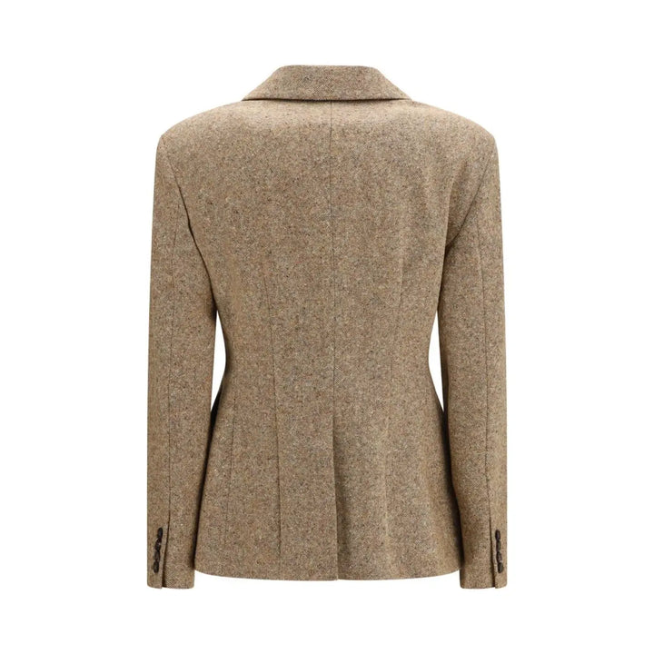 Brunello Cucinelli Beige Wool Oves Aries Full-length Jacket