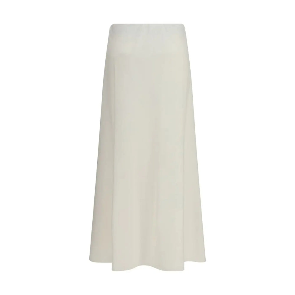 Brunello Cucinelli Beige Wool Oves Aries Midi Skirt