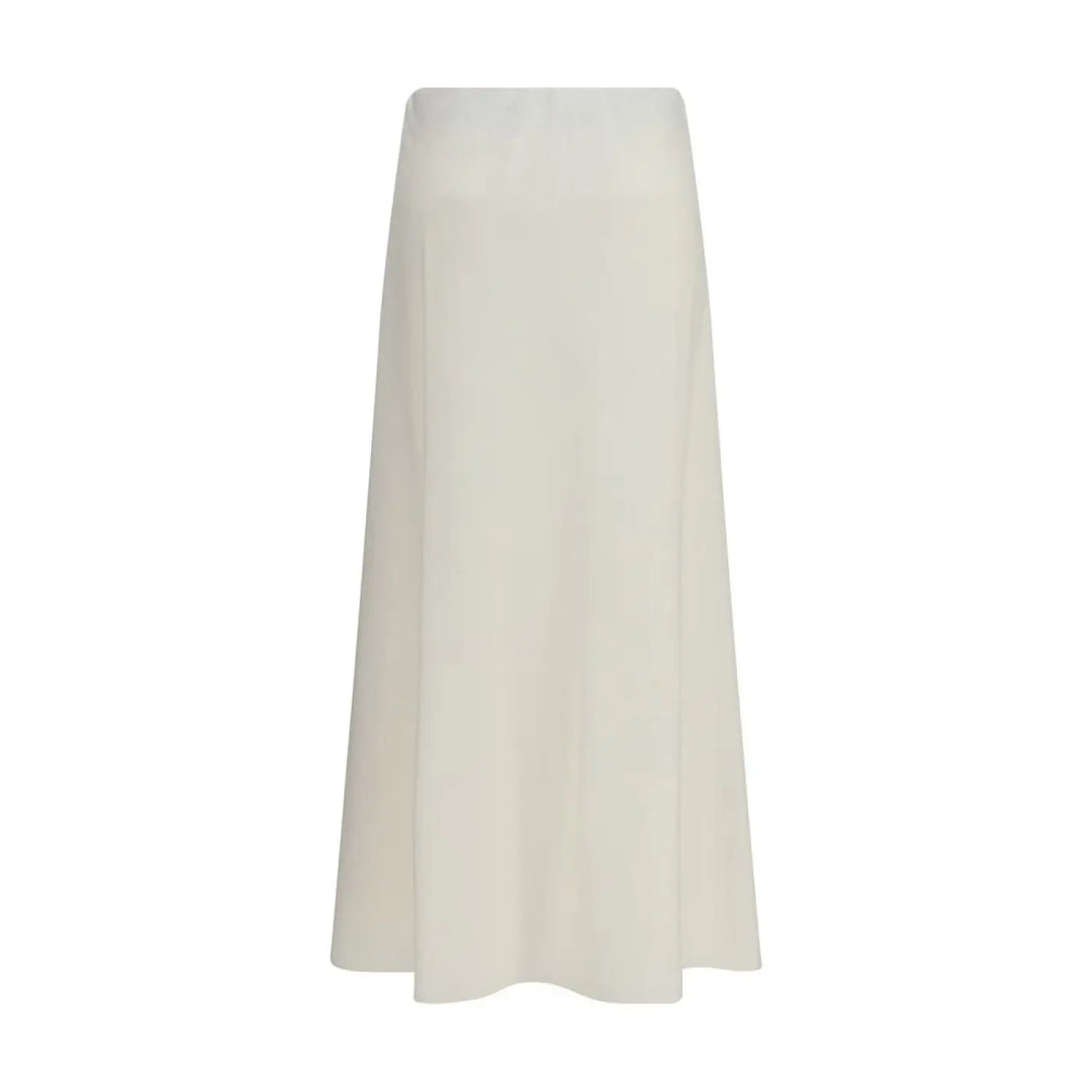 Brunello Cucinelli Beige Wool Oves Aries Midi Skirt