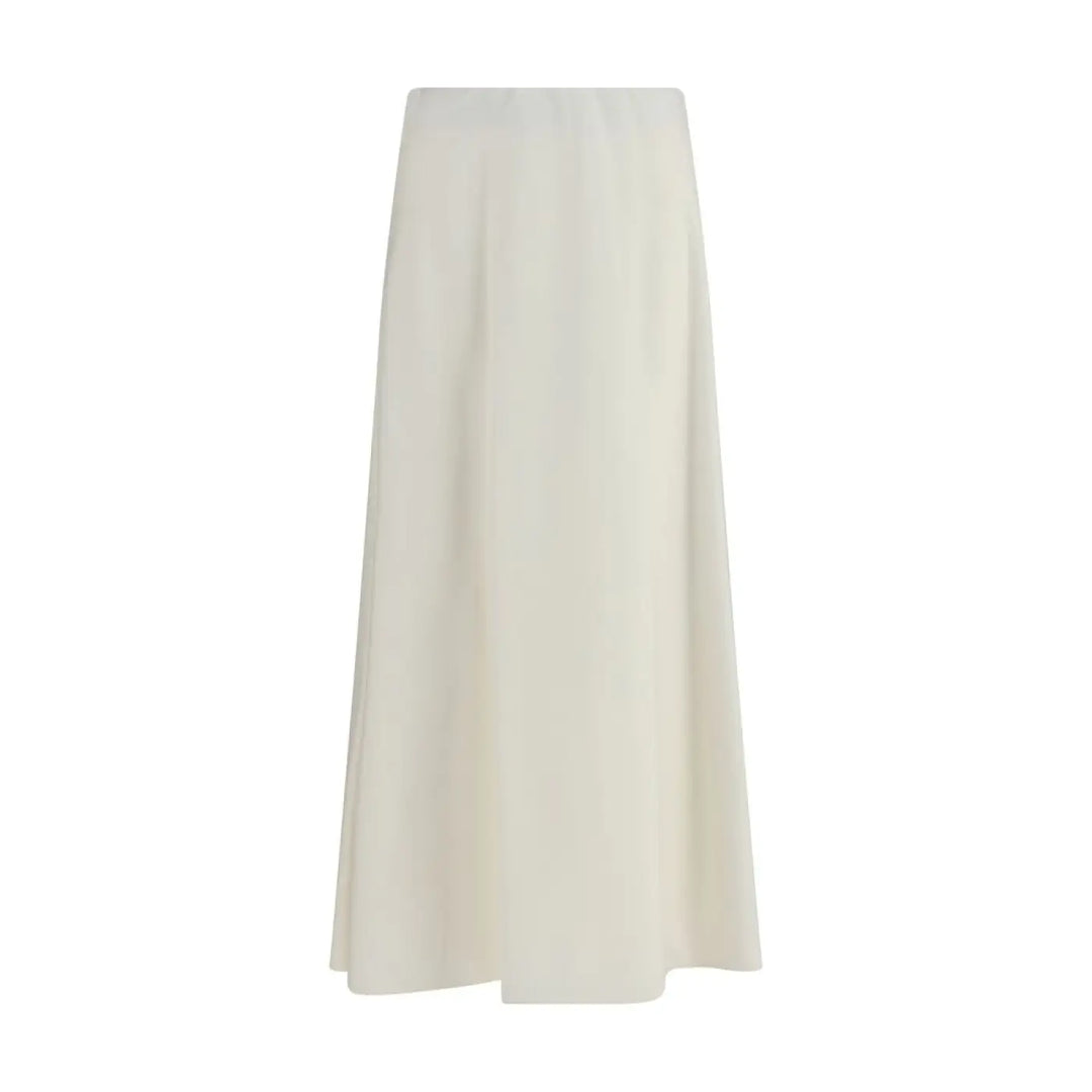 Brunello Cucinelli Beige Wool Oves Aries Midi Skirt