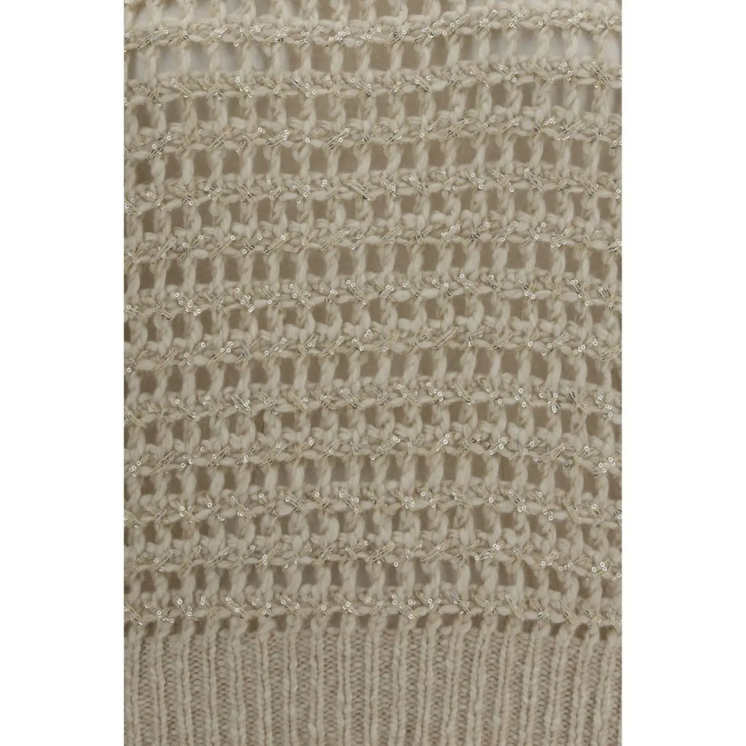 Brunello Cucinelli Beige Wool Oves Aries Sweatshirt