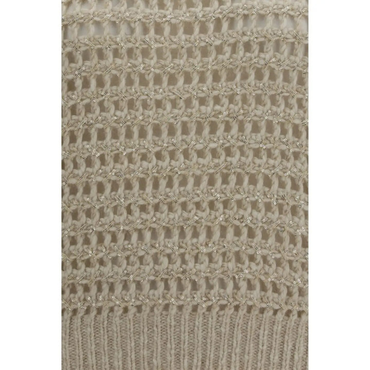 Brunello Cucinelli Beige Wool Oves Aries Sweatshirt