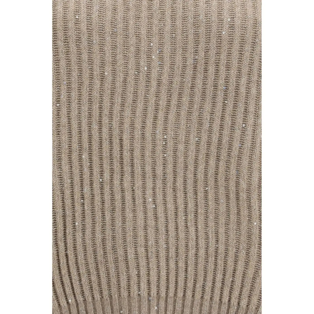 Brunello Cucinelli Beige Wool Oves Aries Turtleneck