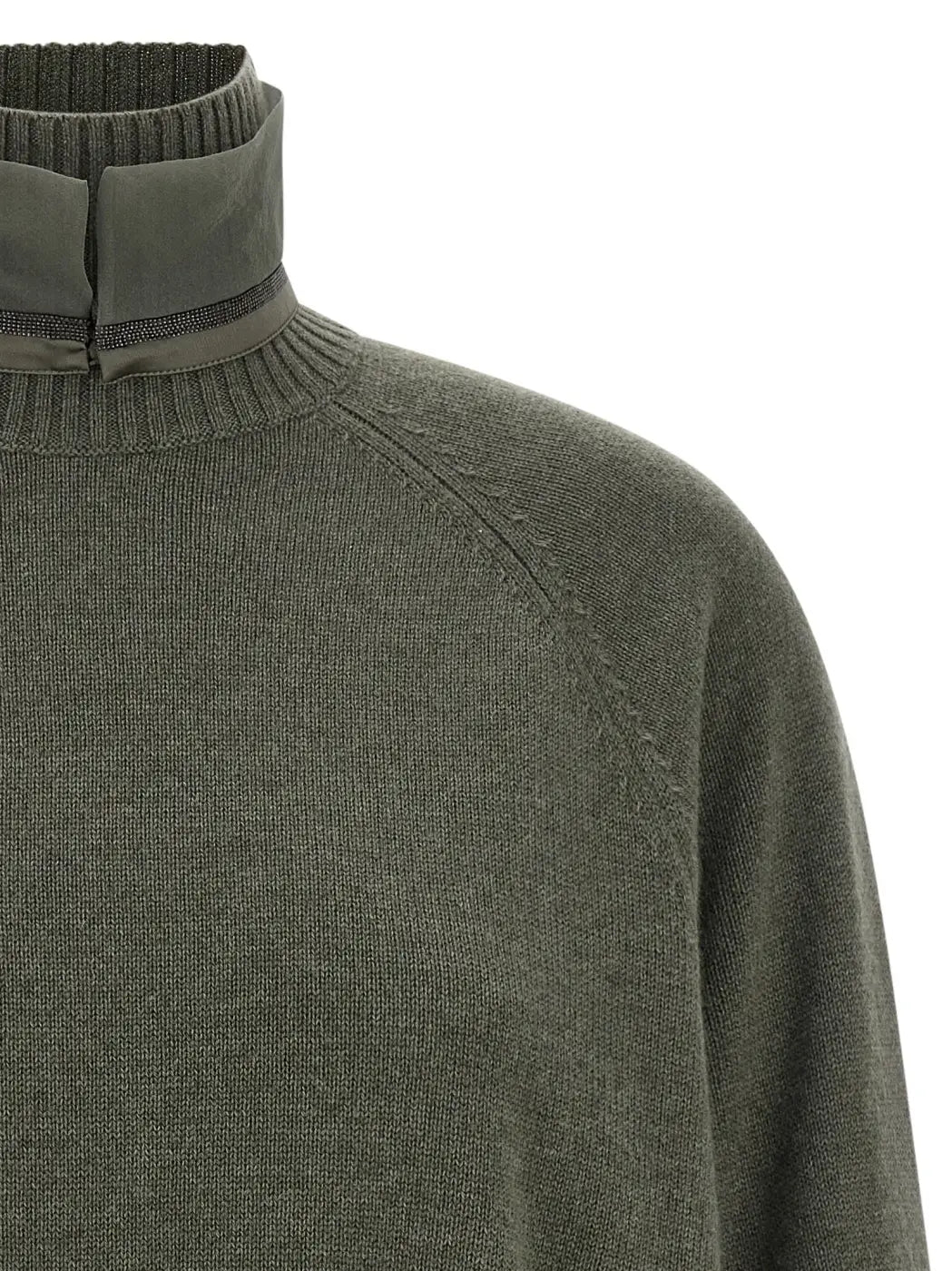 Brunello Cucinelli Bicolor Cashmere Cardigan