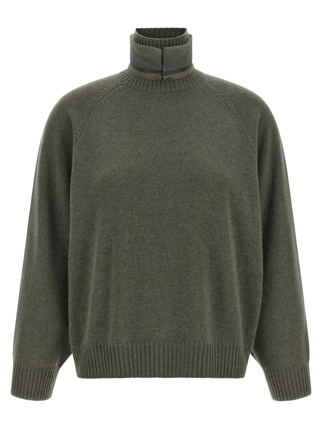 Brunello Cucinelli Bicolor Cashmere Cardigan
