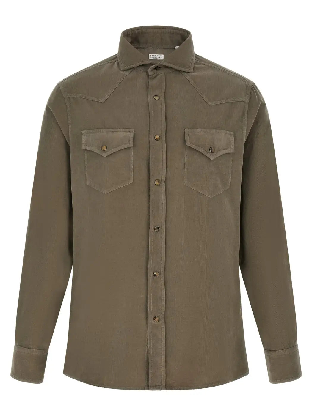 Brunello Cucinelli Bicolor Cotton Blouse
