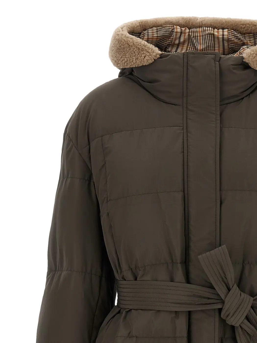 Brunello Cucinelli Bicolor Cotton Coat