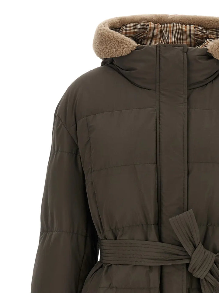 Brunello Cucinelli Bicolor Cotton Coat