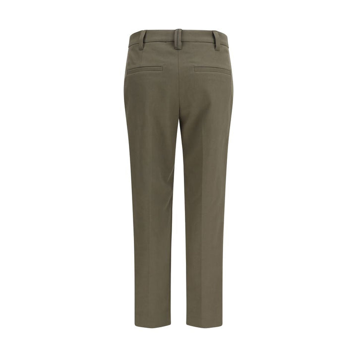 Brunello Cucinelli Bicolor Cotton Dress Pants
