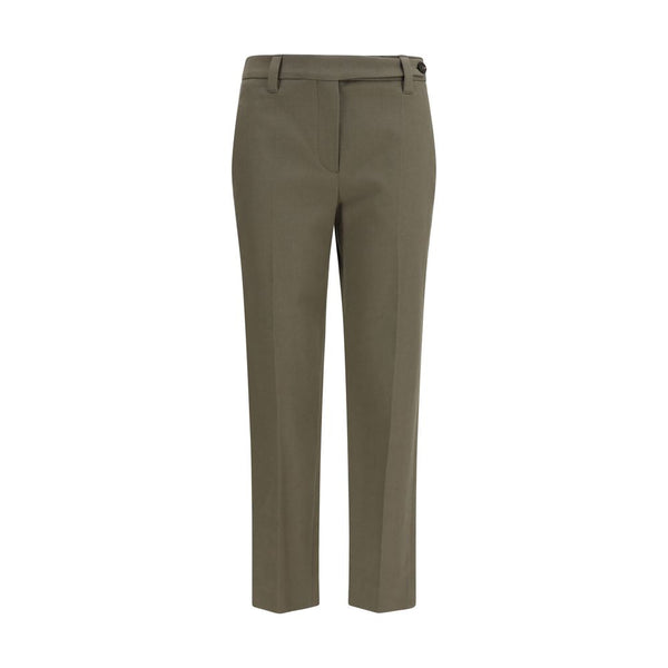 Brunello Cucinelli Bicolor Cotton Dress Pants