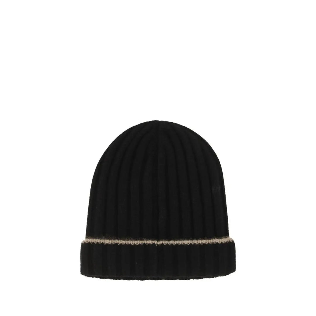 Brunello Cucinelli Black Cashmere Beanie