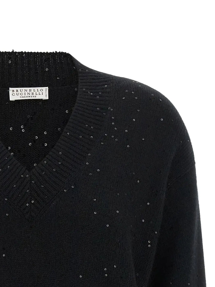 Brunello Cucinelli Black Cashmere Cardigan