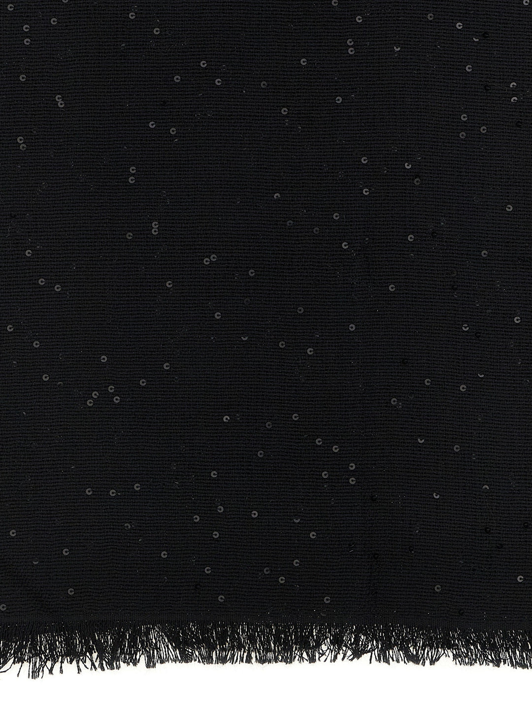 Brunello Cucinelli Black Cashmere Scarf