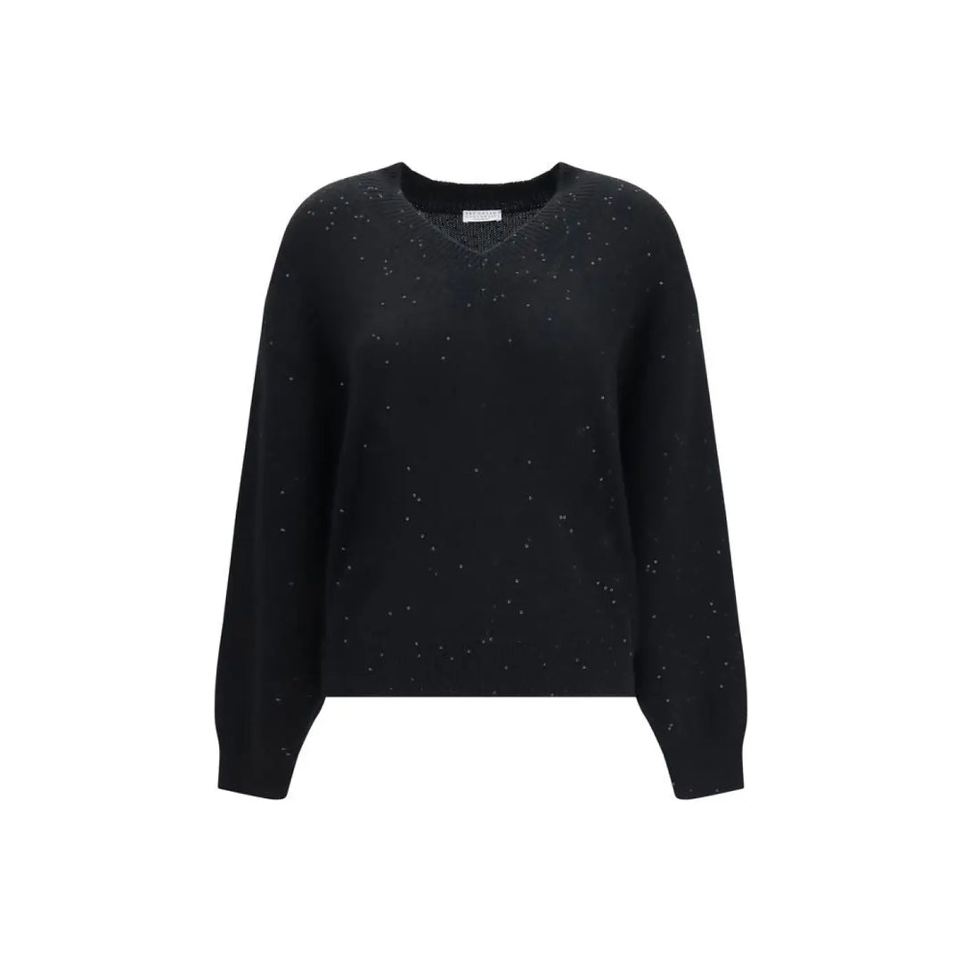 Brunello Cucinelli Black Cashmere Sweater