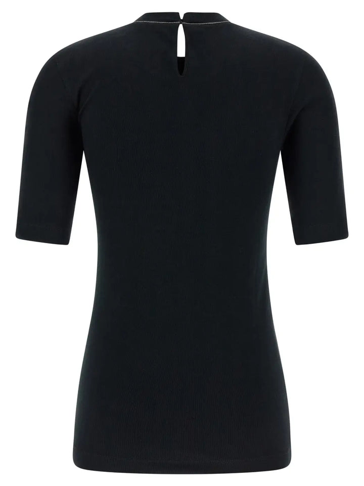 Brunello Cucinelli Black Cotton Cardigan
