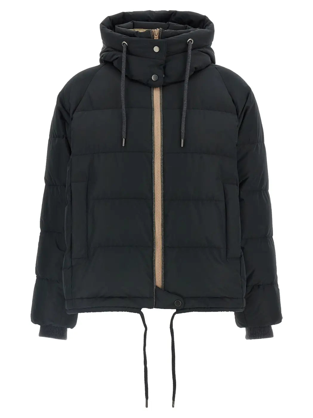 Brunello Cucinelli Black Cotton Full-length Jacket
