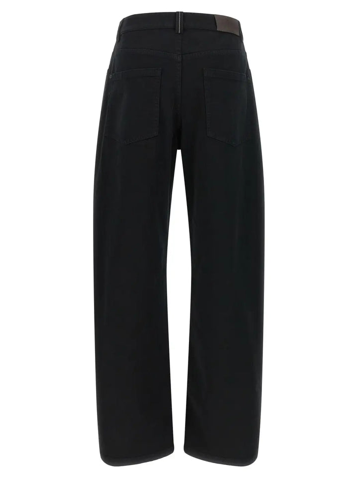 Brunello Cucinelli Black Cotton High-waisted Jean