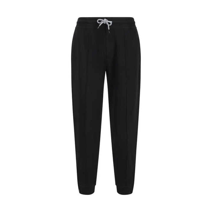 Brunello Cucinelli Black Cotton Joggers (workout Pants)