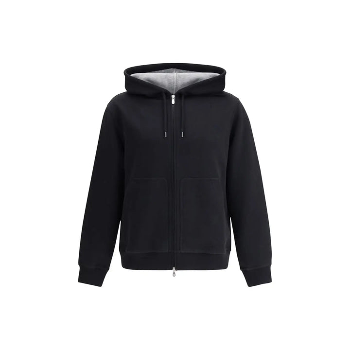 Brunello Cucinelli Black Cotton Sweatshirt