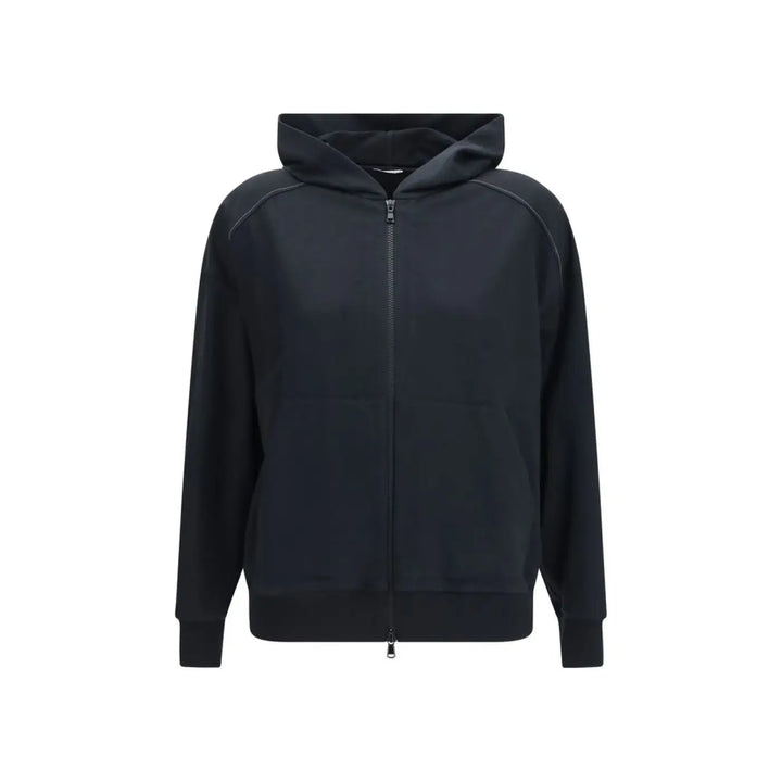 Brunello Cucinelli Black Cotton Sweatshirt