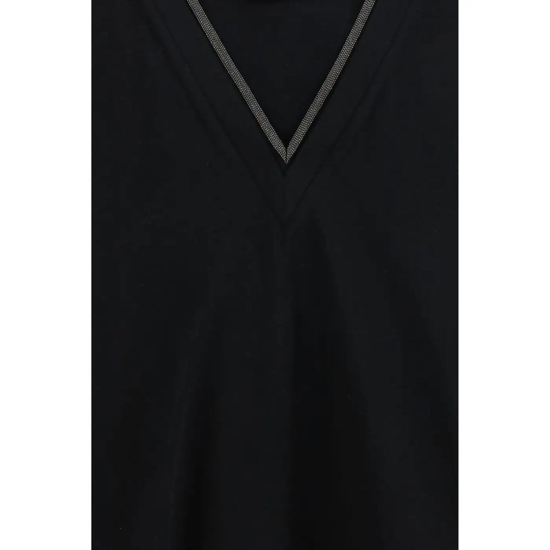 Brunello Cucinelli Black Cotton T-shirt