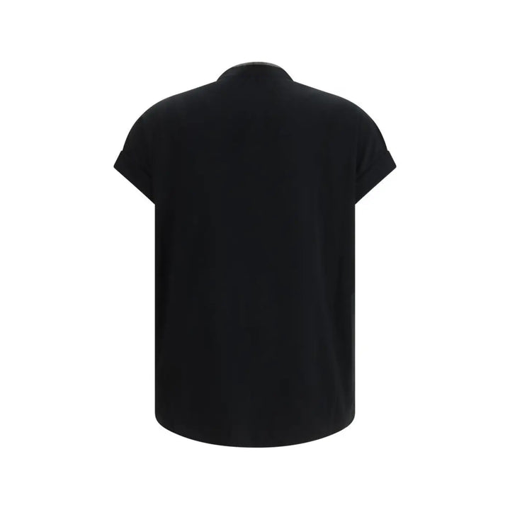 Brunello Cucinelli Black Cotton T-shirt