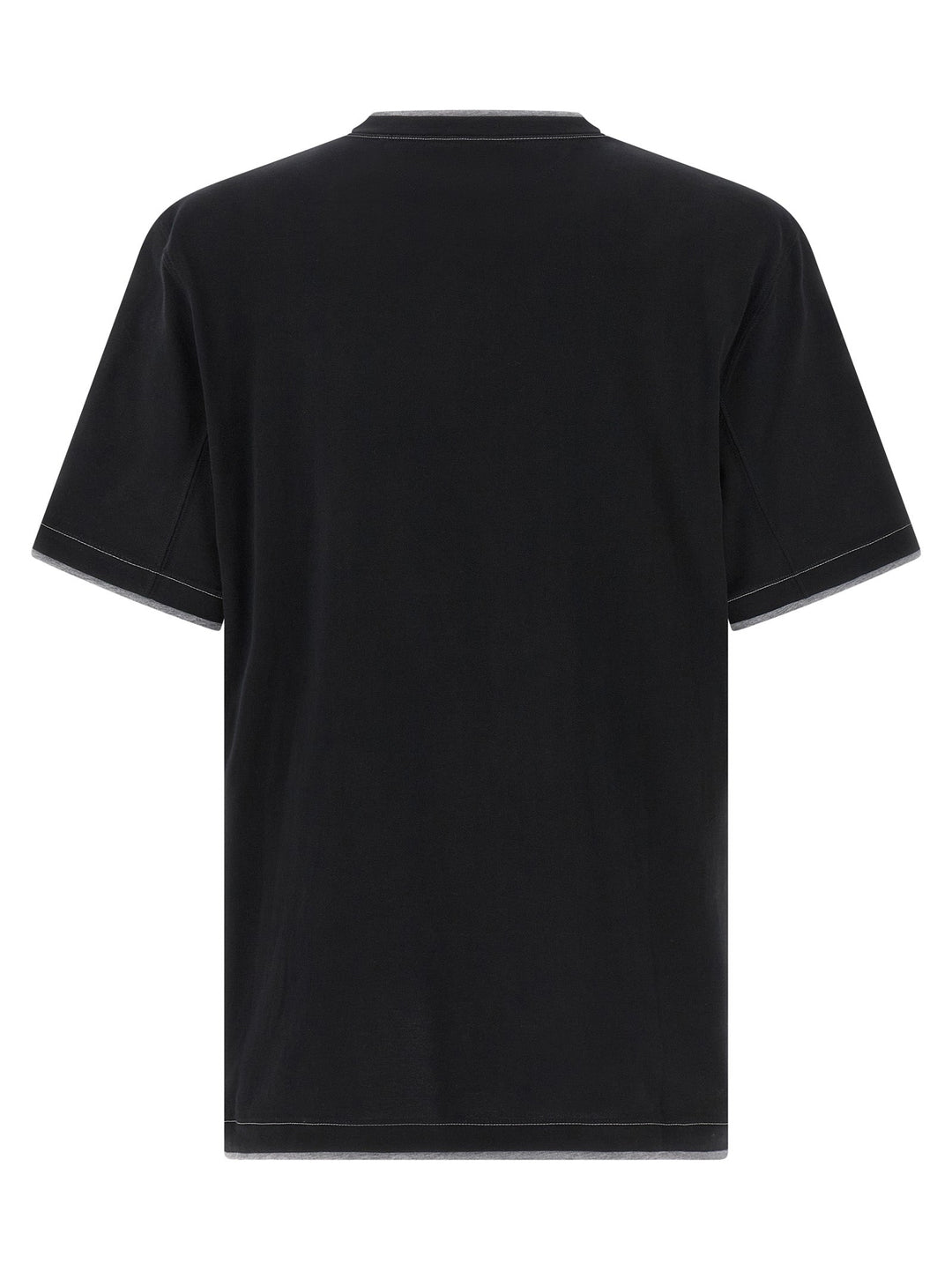 Brunello Cucinelli Black Cotton T-shirt