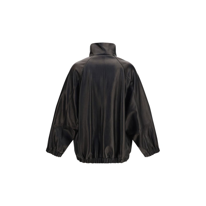 Brunello Cucinelli Sport Jackets - Black Lamb Ovis Aries Leather Jacket