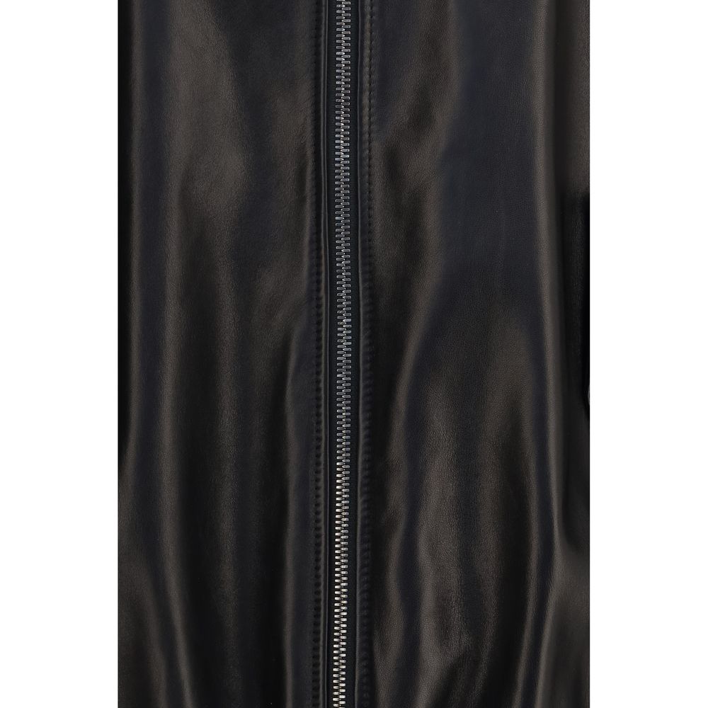 Brunello Cucinelli Sport Jackets - Black Lamb Ovis Aries Leather Jacket