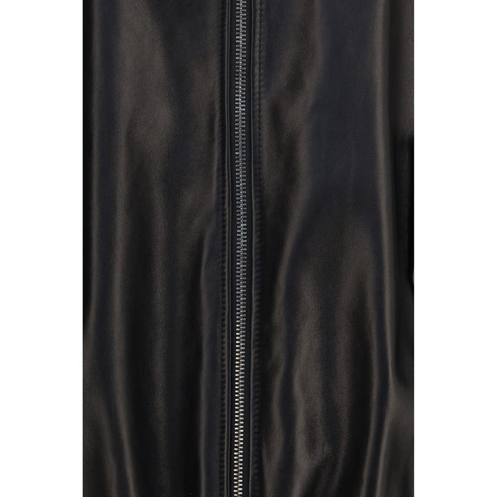 Brunello Cucinelli Sport Jackets - Black Lamb Ovis Aries Leather Jacket