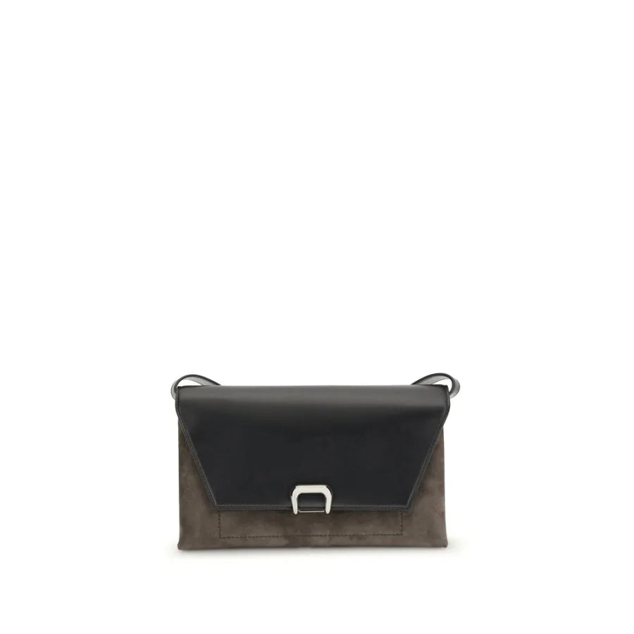 Brunello Cucinelli Black Leather Shoulder Bag