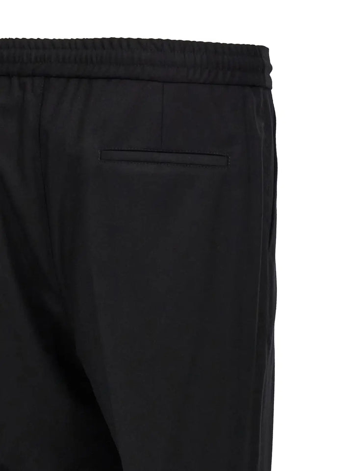Brunello Cucinelli Black Wool Casual Pants
