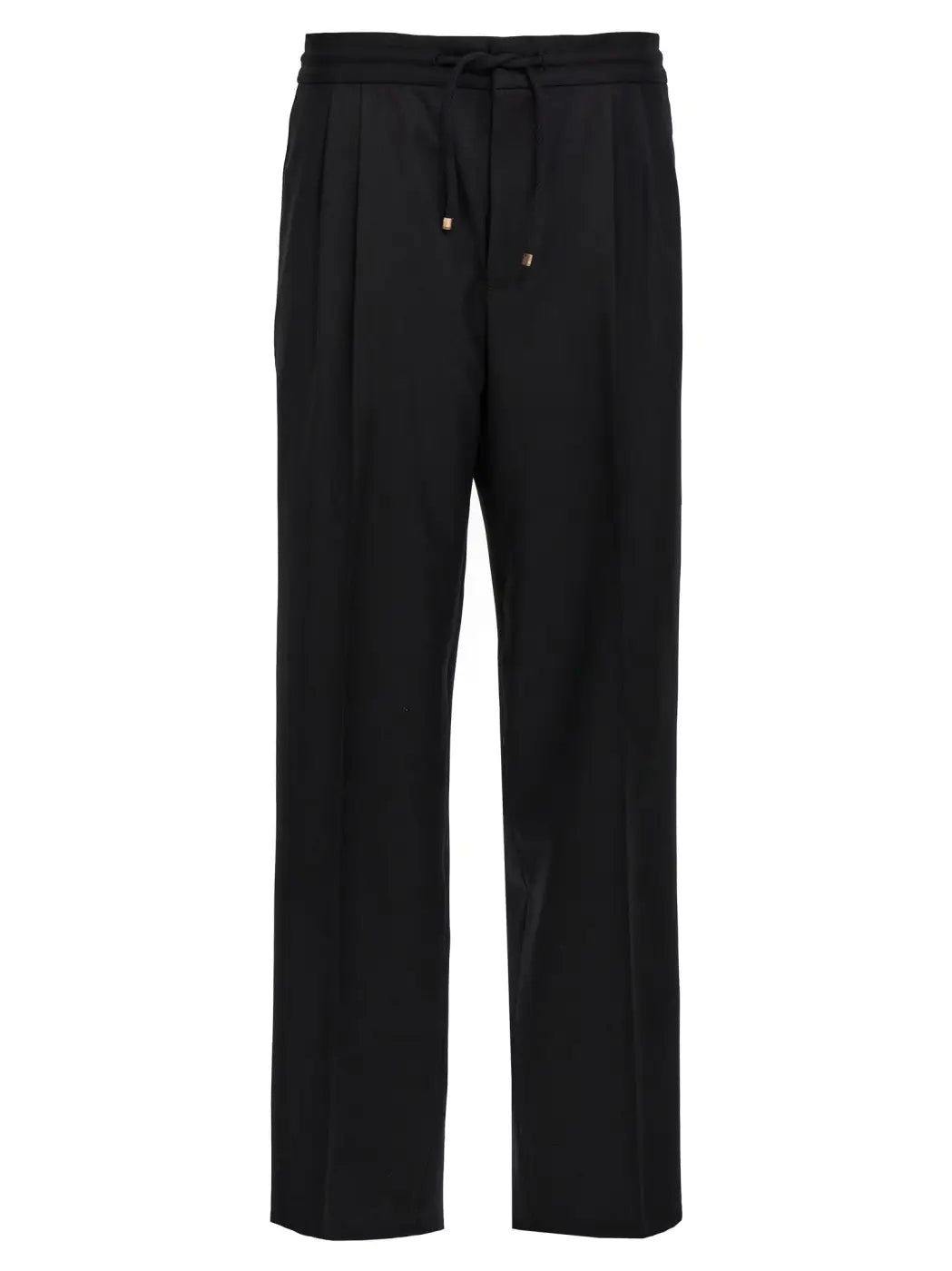 Brunello Cucinelli Black Wool Casual Pants