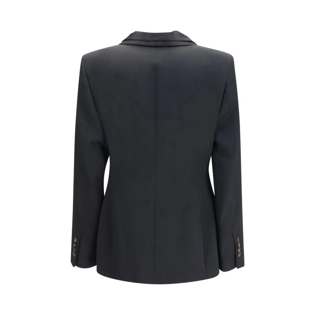 Brunello Cucinelli Black Wool Oves Aries Full-length Jacket