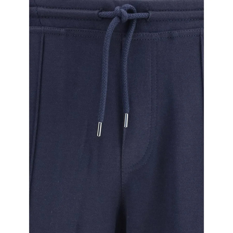 Brunello Cucinelli Blue Cashmere Athletic Pants