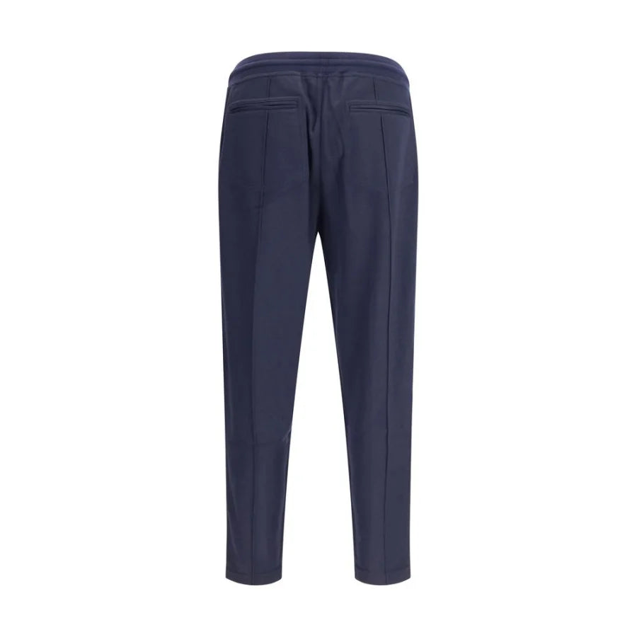 Brunello Cucinelli Blue Cashmere Athletic Pants