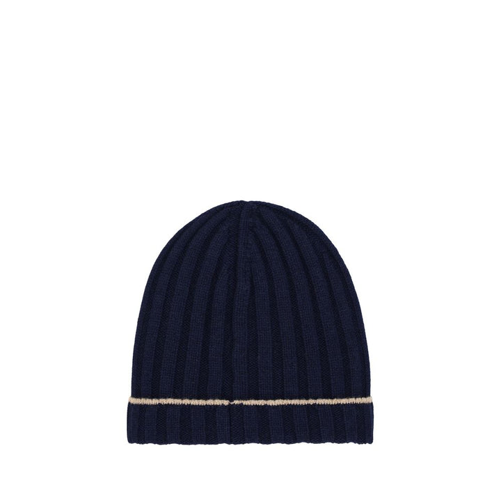 Brunello Cucinelli Blue Cashmere Beanie