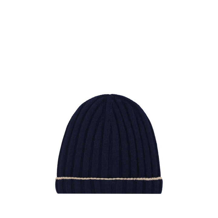 Brunello Cucinelli Blue Cashmere Beanie