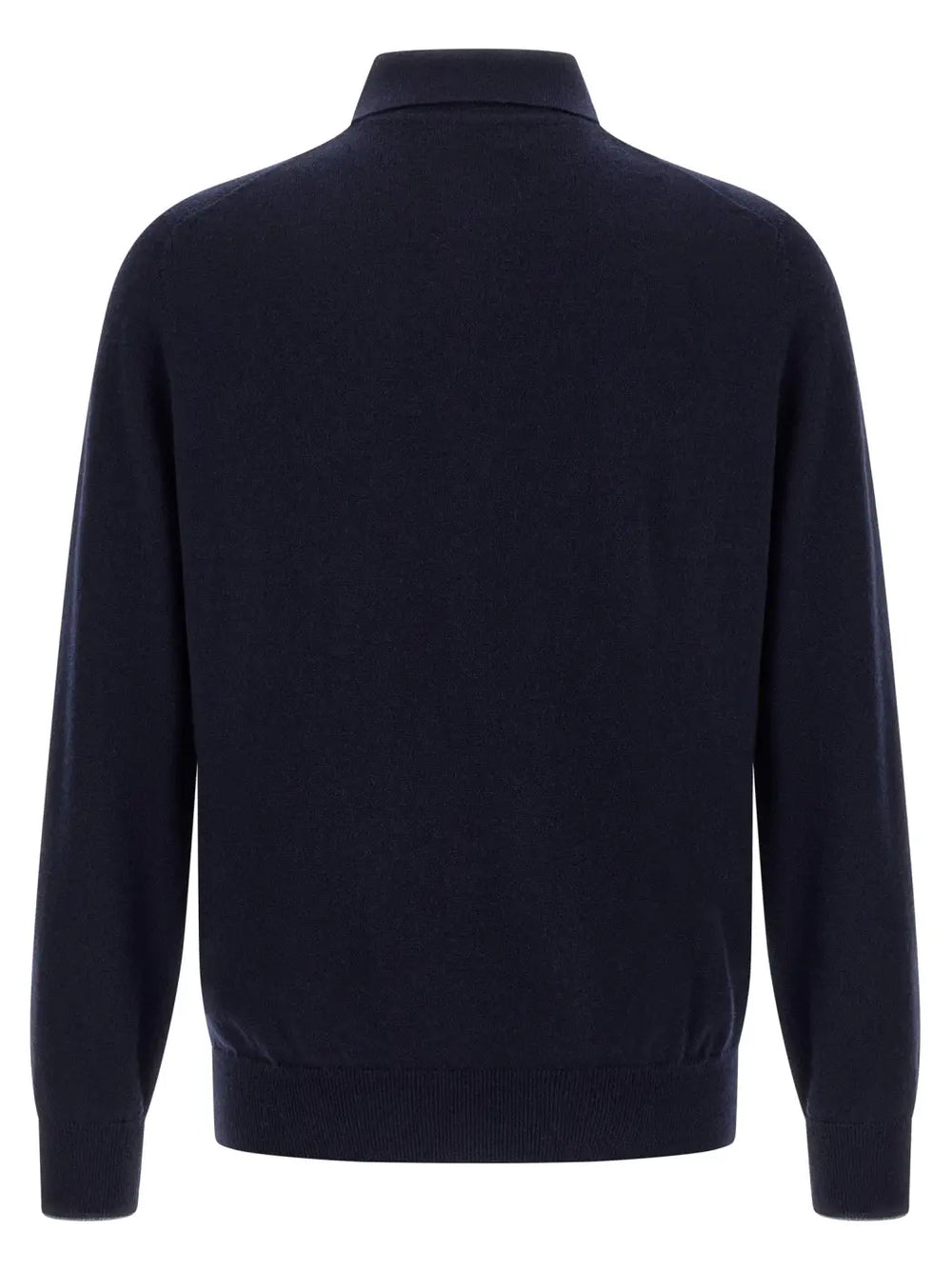 Brunello Cucinelli Blue Cashmere Polo Shirt