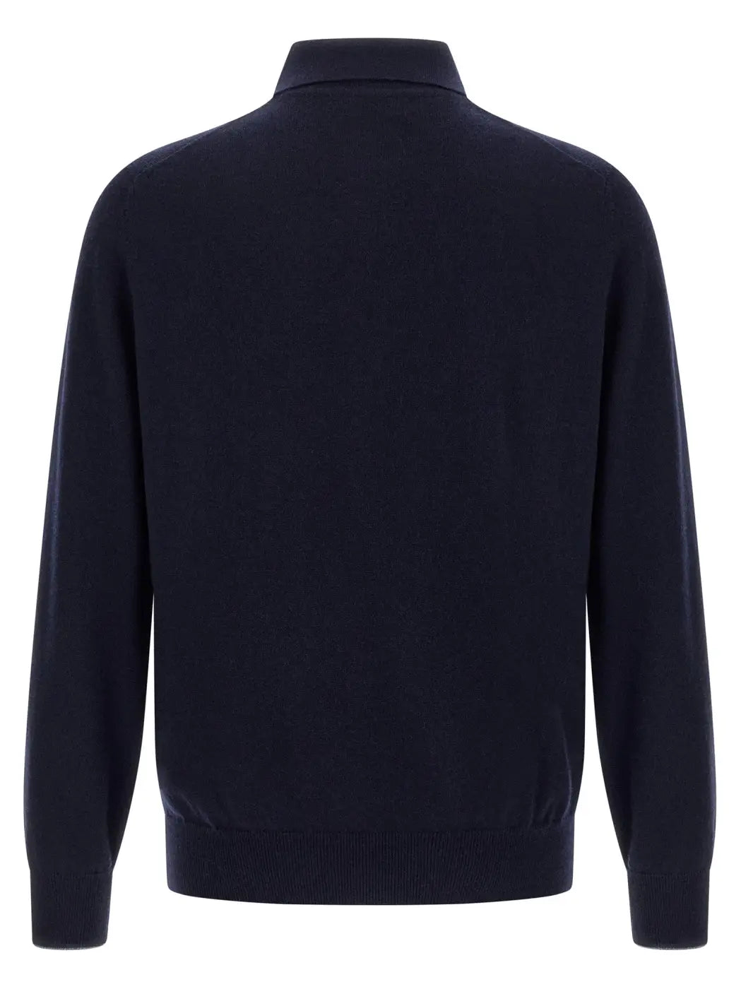 Brunello Cucinelli Blue Cashmere Polo Shirt