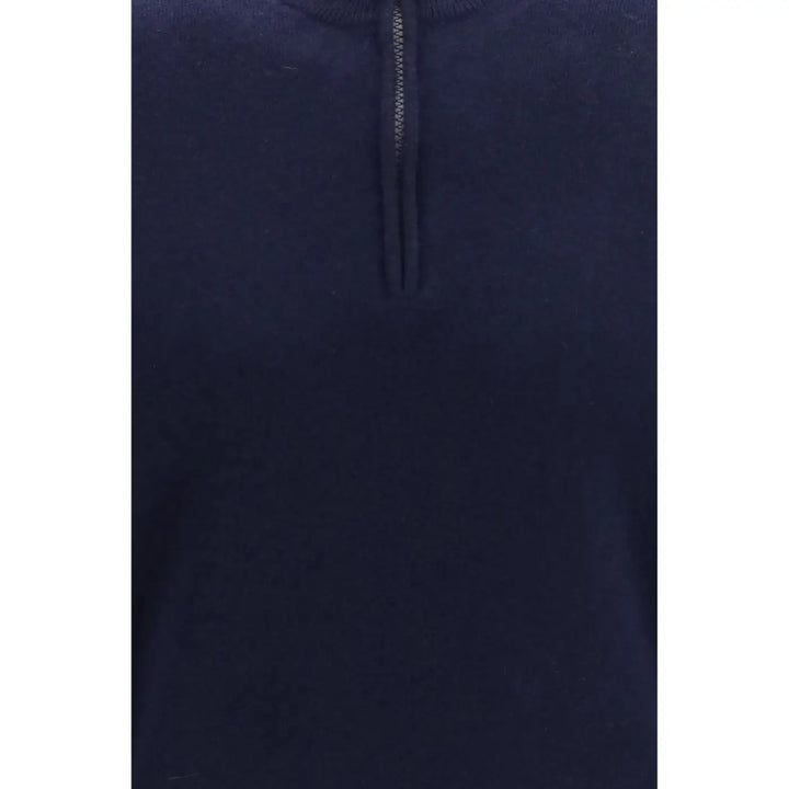 Brunello Cucinelli Blue Cashmere Sweater