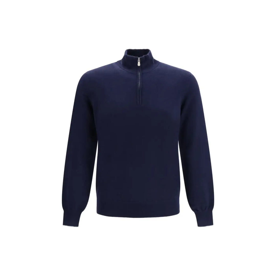 Brunello Cucinelli Blue Cashmere Sweater