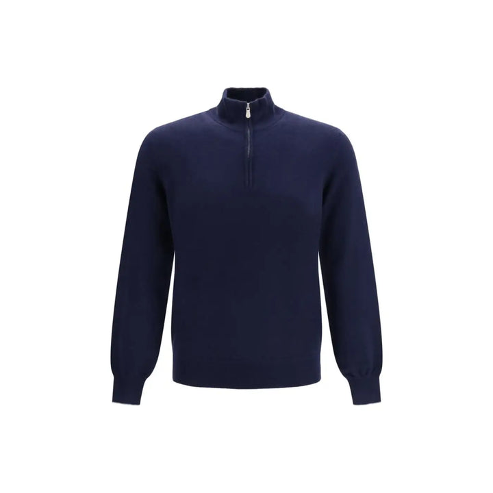 Brunello Cucinelli Blue Cashmere Sweater