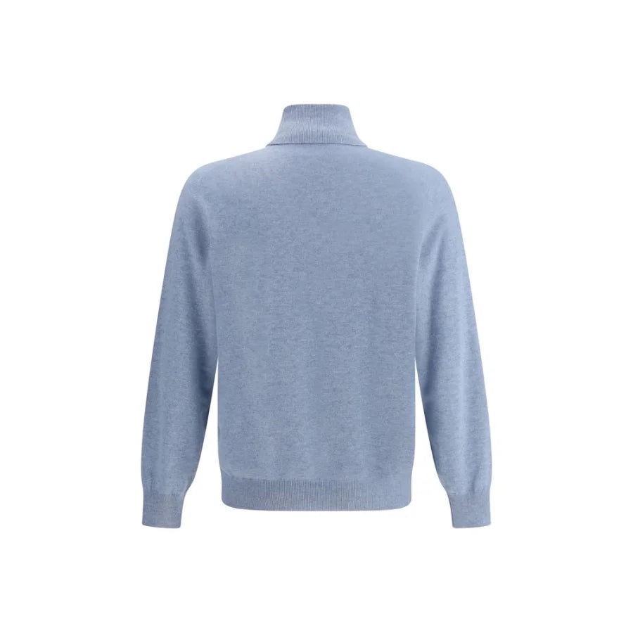 Brunello Cucinelli Blue Cashmere Sweater